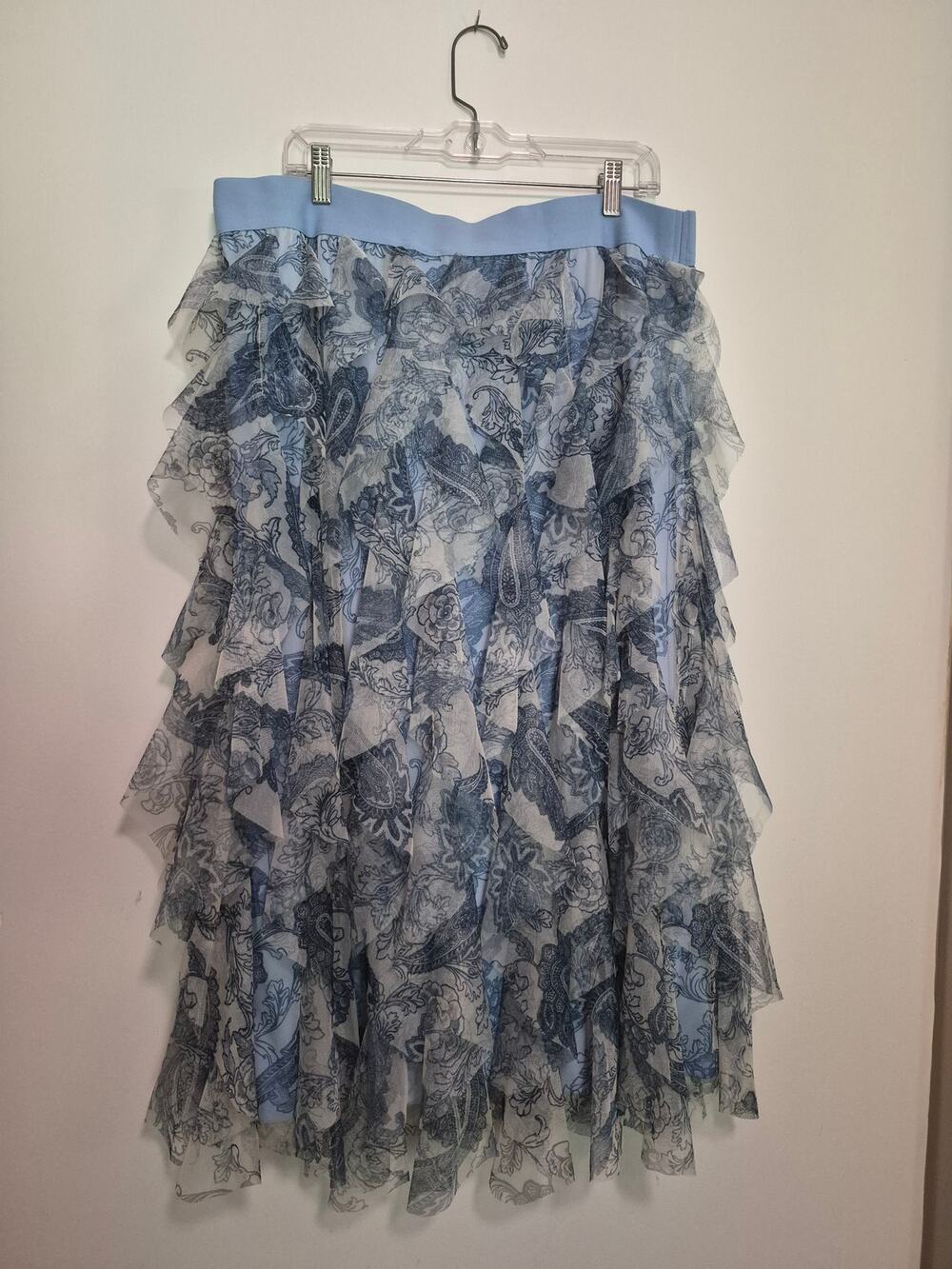 Paisley Ruffle Skirt